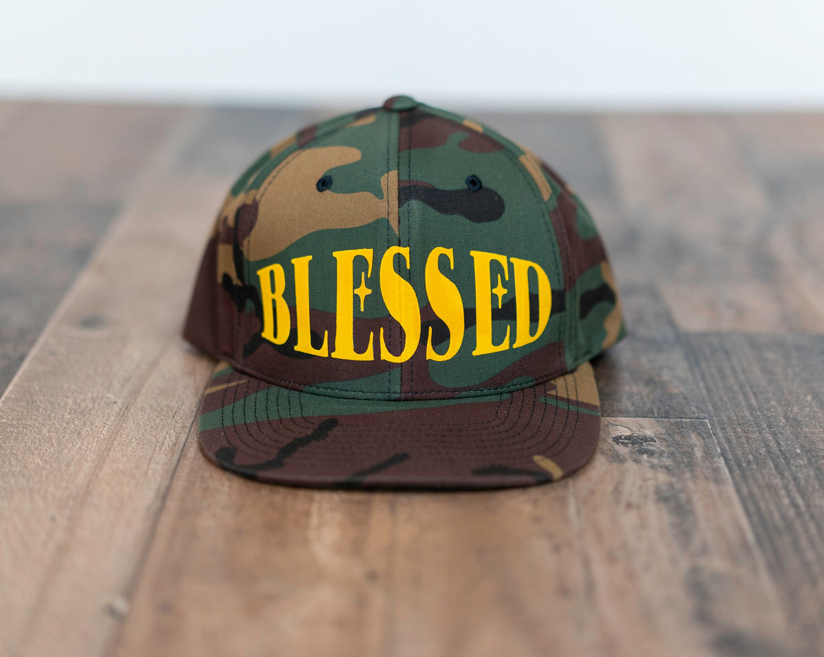 Blessed Camo/Gold Snapback