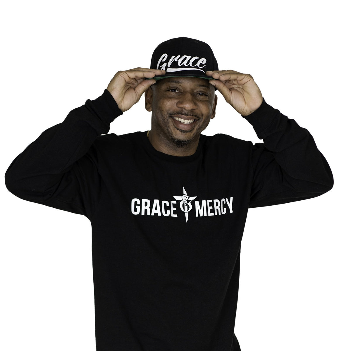 Grace Collection Black Snapback