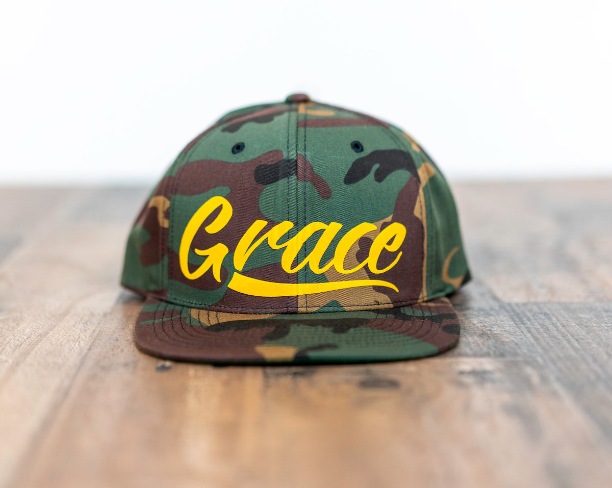 Grace Camo/Gold Snapback